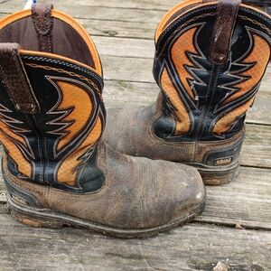 Ariat Mens Western Boots - Brown and Orange